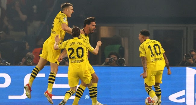 UEFA Şampiyonlar Ligi'nde ilk finalist Borussia Dortmund         ~          Sportrendy